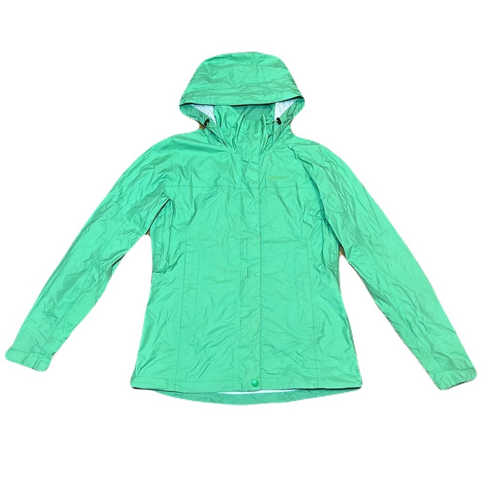 Marmot PreCip Women’s Rain Jacket in Lime Green, size Small